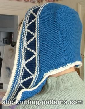 ABC Knitting Patterns - Earflap Knit Hat.