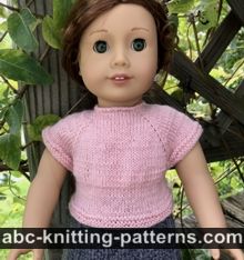 American Girl Doll Knitted Top