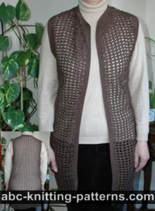 Crochet Shell Lace Vest