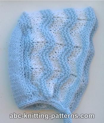 Baby Ripple Bonnet with Applied I-Cord