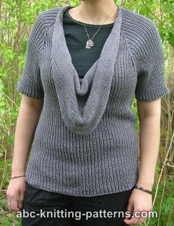 Top Down Cowl Raglan Sweater