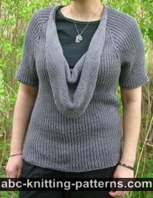 Top Down Cowl Raglan Sweater