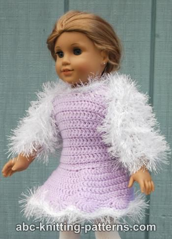 American Girl Doll Fur Shrug