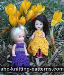 Crocus Sundress for 4-inch Doll