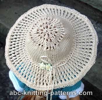 American Girl Doll Summer Breeze Hat (Knit Version)