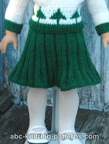 American Girl Doll Pleated Skirt