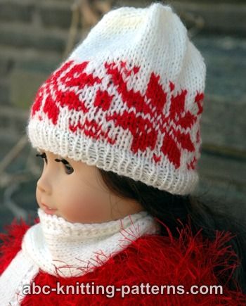 American Girl Doll Nordic Winter Hat