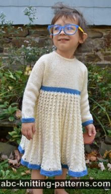 Child's Pleated Lace Dress