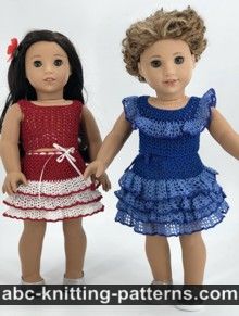 Cropped Blouse and Skirt with Lace Ruffles for 18-inch Doll