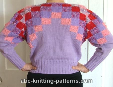 ABC Knitting Patterns - Color Block Sweater