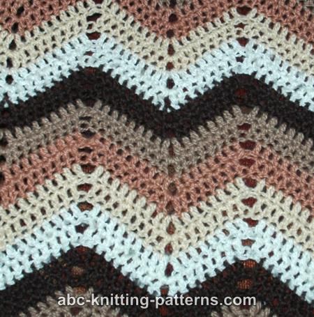 ABC Knitting Patterns - Ripple Afghan