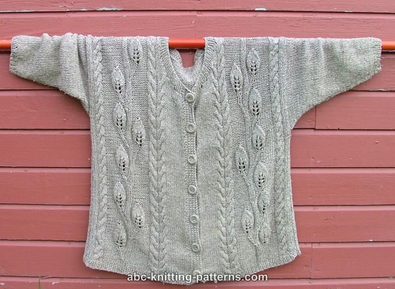 Free Knitting Pattern: Ironstone Fireworks Ruffled Swing Jacket