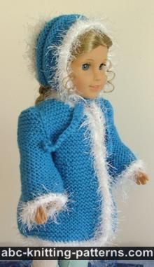 Faux Fur Trimmed Coat for American Girl Doll