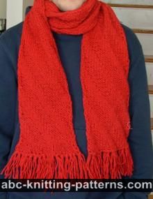 Diagonal Rib Scarf