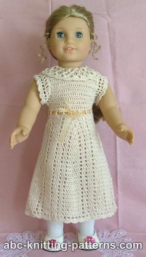 American Girl Doll Lace Summer Dress