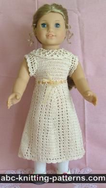 American Girl Doll Lace Summer Dress