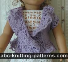 Lacy Bolero for 18-inch Doll