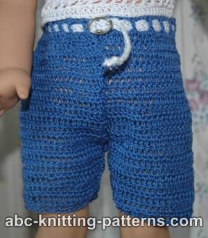 Summer Shorts for 18-inch Doll
