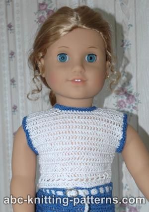 Summer Top for 18-inch Doll