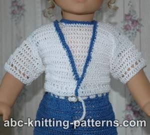 Summer Cardigan for 18-inch Doll