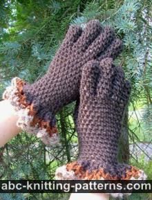 Gloves with Ruffle