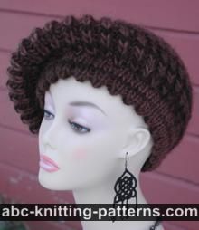 Brioche Beret with Picot Brim