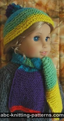 American Girl Doll Garter Stitch Scarf