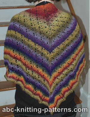 Noro Sock Yarn Lace Shawl