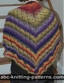 Noro Sock Yarn Lace Shawl