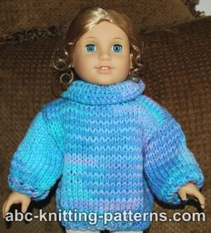 Basic Oversized Sweater for 18-inch Doll
