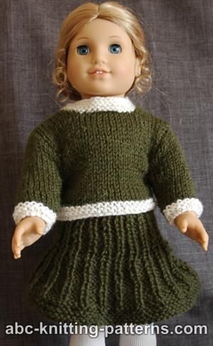 Classic Suit (Sweater and Skirt) for 18-inch Doll