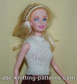 Barbie clothes Doll clothes Barbie clothing Barbie apparel Barbie sweater Barbie skirt Knitting for barbie