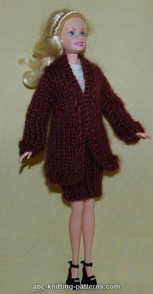 Knitting Pattern Barbie Sweater Dress Cocktail Skirt Halter Top Coat Jacket  Cardigan Blazer Doll Clothes 1960 PDF DOWNLOAD the Vintage Purl 