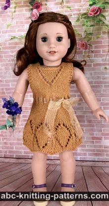 Summer Lace Dress for 18-inch Doll