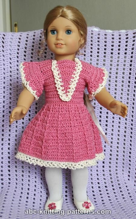 Crochet american sales girl doll dress