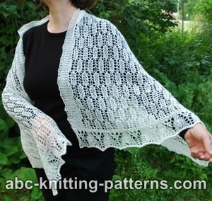 Abc Knitting Patterns Rectangle Lace Shawl