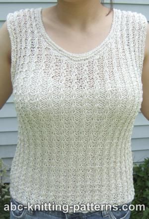 2 Knit Wits Patterns - Scoop Neck Tank Pattern at Jimmy Beans Wool