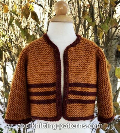 Easy Garter Stitch Baby Cardigan