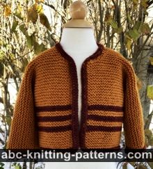 Easy Garter Stitch Baby Cardigan