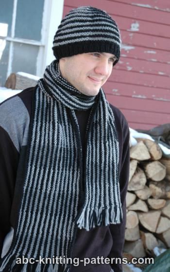 ABC Knitting Patterns - Shadow Knitting Scarf