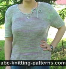 Summer Top with Applied I-Cord