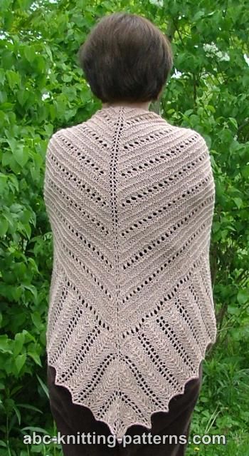 Knitted lace shawl patterns free