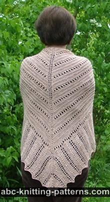 Hills and Valleys Lace Shawl