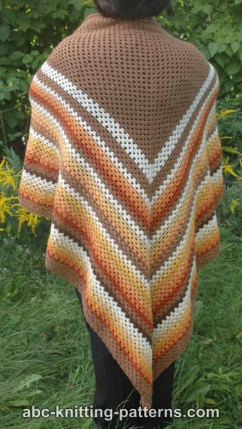 Autumnal Triangle Shawl