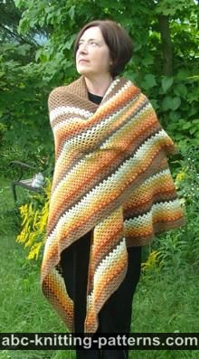 Autumnal Triangle Shawl