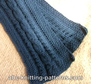 Cable scarf pattern | The Knitting Site