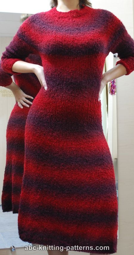 ABC Knitting Patterns - Top-Down Seamless Dress