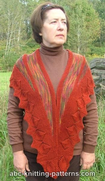 Small Leaf Border Shawl 