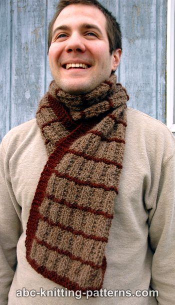 ABC Knitting Patterns - Irish Shepherd Scarf