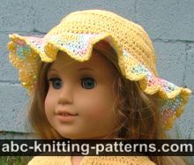 American Girl Doll Buttercup Hat